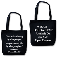 Eco Friendly Tote With Quote"Make A Life"